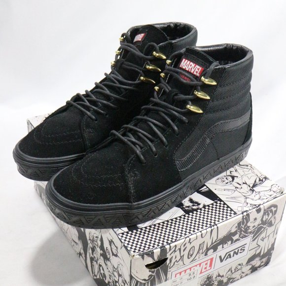 VANS X MARVEL Black Panther Sk8 Hi Limited Edition Sz 8.5 US Men - Picture 2 of 12